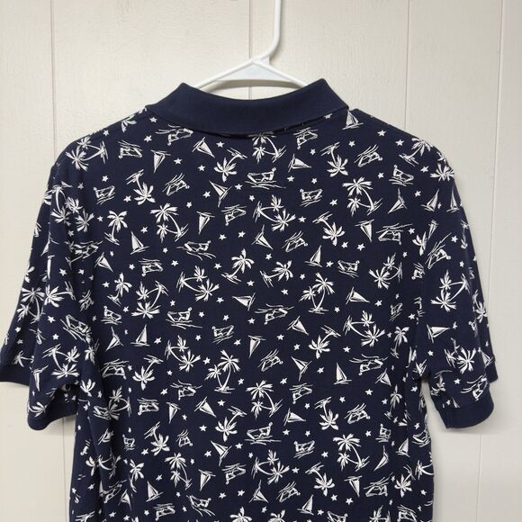 Polo Ralph Lauren Classic Fit Tropical Print Surfing AOP Polo Shirt Preppy Men M - Picture 9 of 11